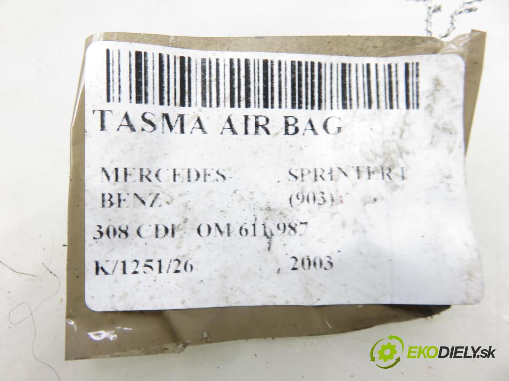 MERCEDES-BENZ SPRINTER 3-t Skrzynia (903) FURGON 2003 60,00 308 CDI - OM 611.987 2148,00 PÁSKA: air BAG 9014600049
