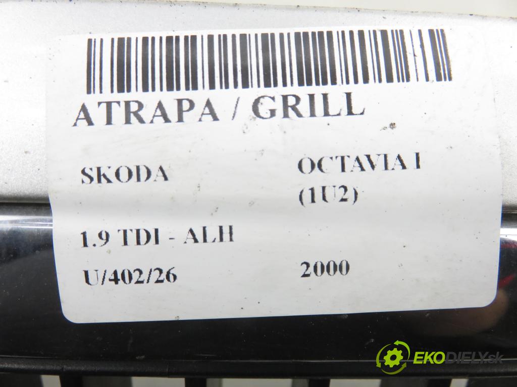 SKODA OCTAVIA I (1U2) LIFTBACK 2000 66,00 1.9 TDI - ALH 1896,00 mřížka / maska 1U0853651