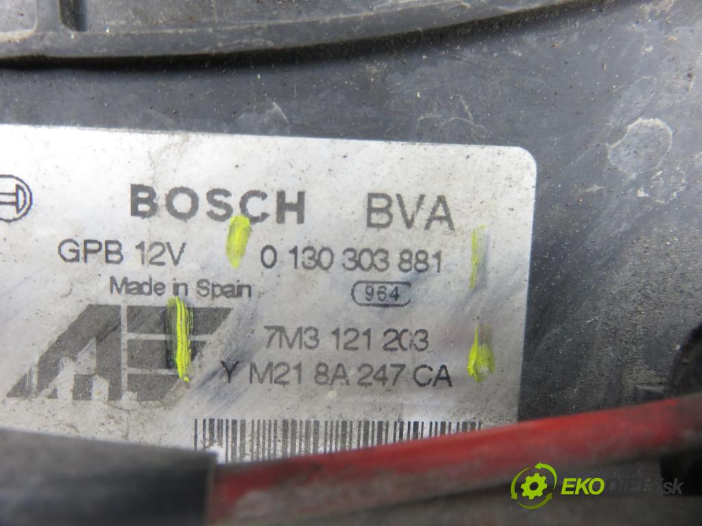 VW SHARAN (7M8, 7M9, 7M6) MINIVAN 2003 110,00 1.8 T 20V - AWC 1781,00 ventilátor chladič PODNEBÍ / VODA 7M3121203 ; Y218A247CA ; 7M3959455A
