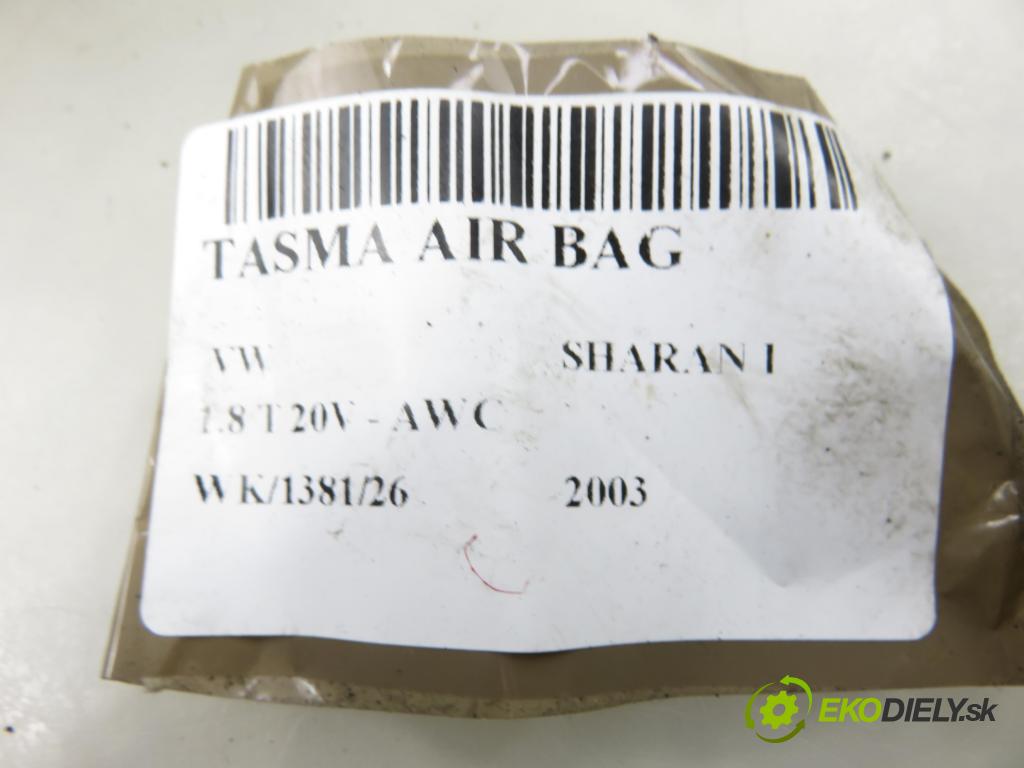 VW SHARAN (7M8, 7M9, 7M6) MINIVAN 2003 110,00 1.8 T 20V - AWC 1781,00 PÁSKA: air BAG 1J0959654AP