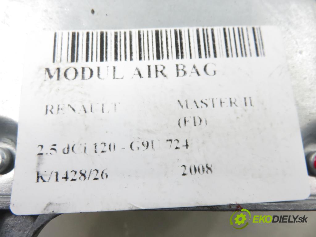 RENAULT MASTER II Skrzynia (FD) FURGON 2008 84,00 2.5 dCi 120 - G9U 724 2464,00 MODUL air BAG 8200381668B