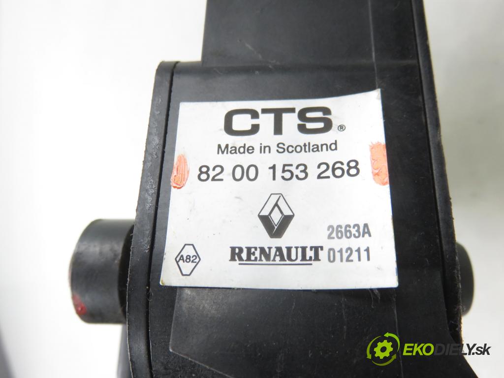 RENAULT MEGANE II Kombi (KM0/1_) KOMBI 2005 88,00 1.9 dCi 120 - F9Q 800 1870,00 Potenciometer plynu 8200153268 (Potenciometer plynového pedálu)