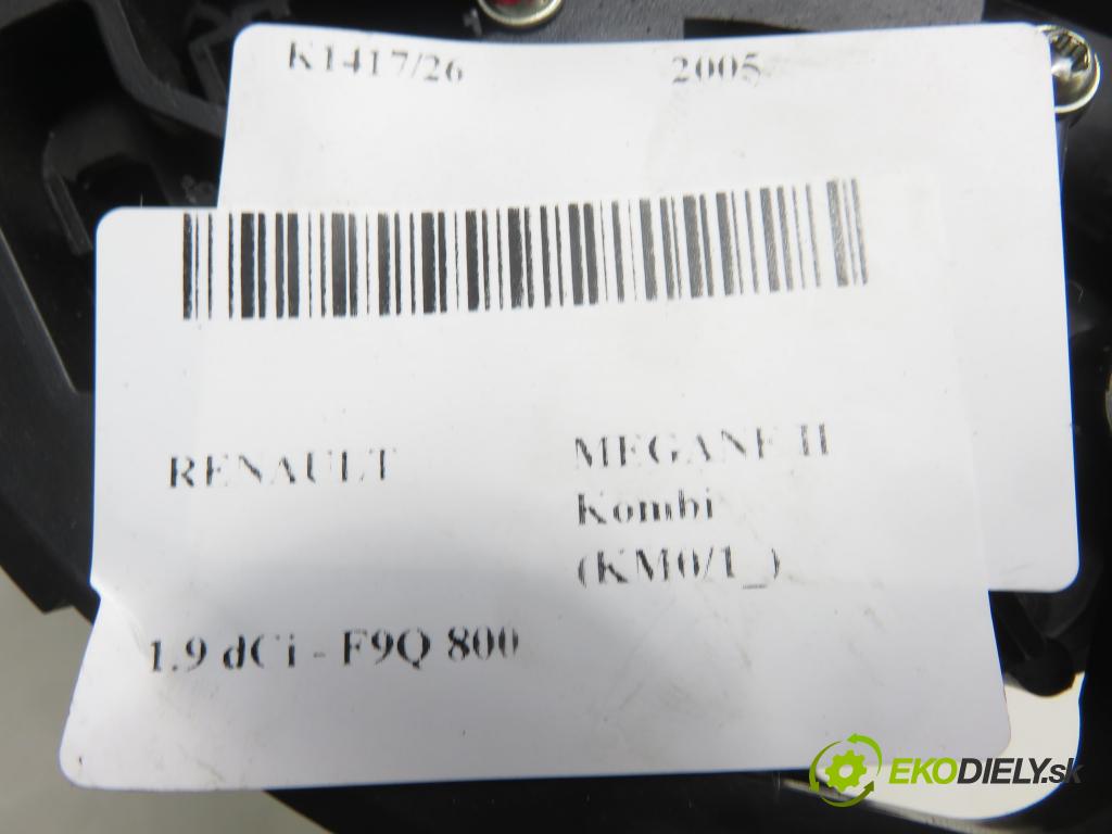 RENAULT MEGANE II Kombi (KM0/1_) KOMBI 2005 88,00 1.9 dCi 120 - F9Q 800 1870,00 PAKA/ŘAZENÍ/SADA: