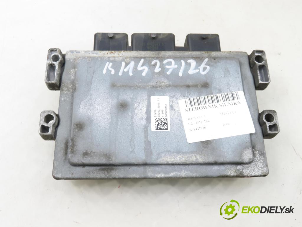 RENAULT THALIA I (LB0/1/2_) SEDAN 2006 43,00 1.2 - D7F 744 1149,00 řídící jednotka motora S120204120A ; 8200672654 ; 8200672644