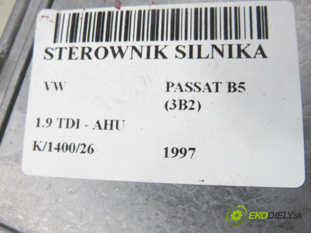 VW PASSAT B5 (3B2) SEDAN 1997 66,00 1.9 TDI - AHU 1896,00 Riadiaca jednotka Motor 028906021GK ; 0281001654