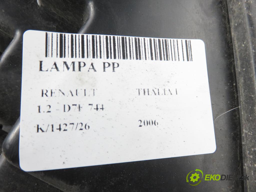 RENAULT THALIA I (LB0/1/2_) SEDAN 2006 43,00 1.2 - D7F 744 1149,00 světlo PP