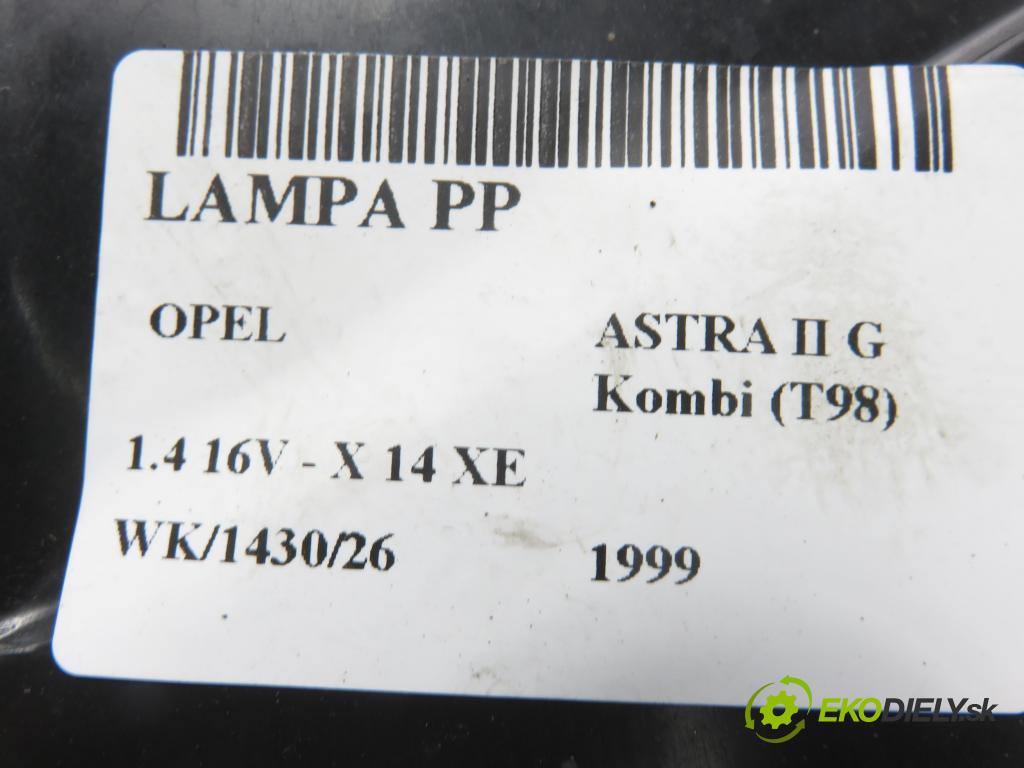 OPEL ASTRA G Kombi (T98) KOMBI 1999 66,00 1.4 16V - X 14 XE 1389,00 Svetlo PP