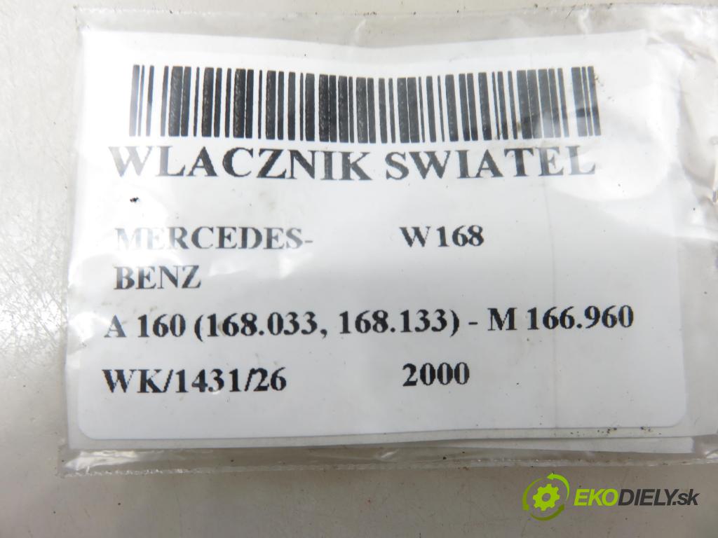 MERCEDES-BENZ KLASA A (W168) HB 2000 75,00 1.6 102 A 160  M 166.960 1598,00 prepínač svetlá 1685450104