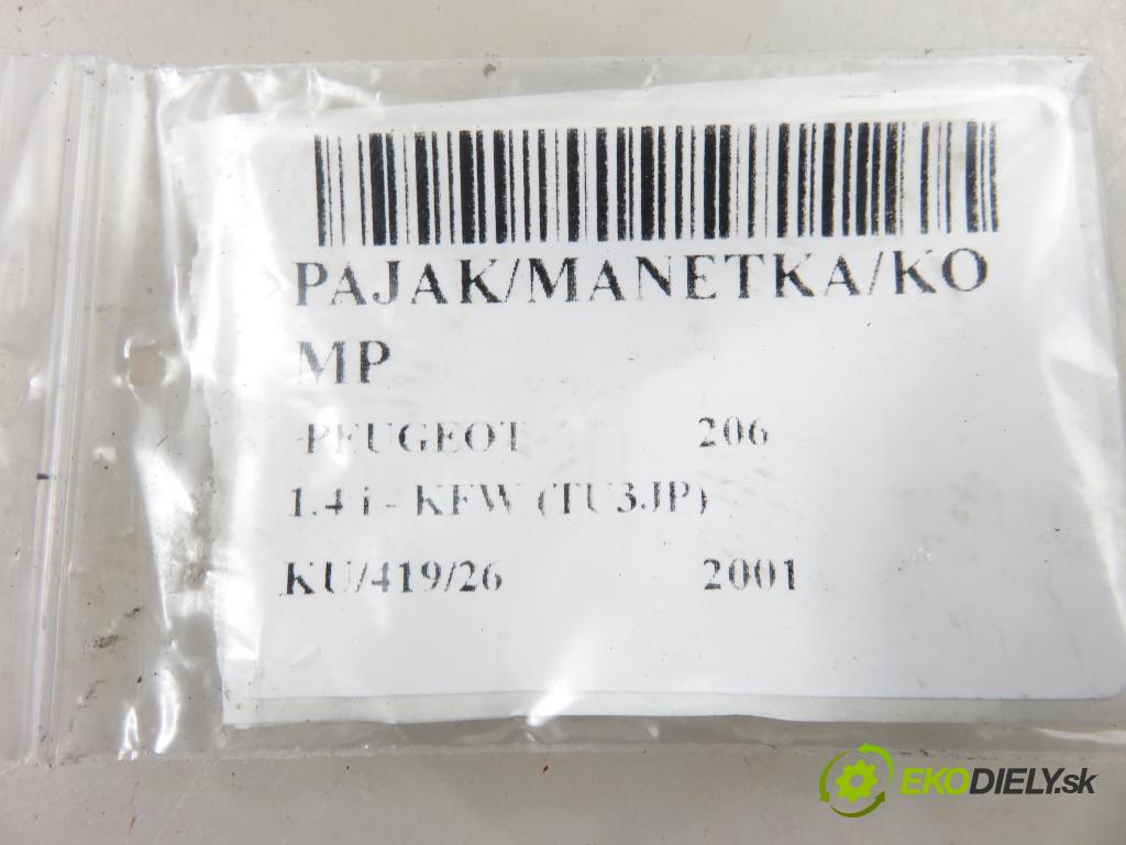 PEUGEOT 206 liftback (2A/C) HB 2001 55,00 1.4 i - KFW (TU3JP) 1360,00 páčka/prepínač 96605637XT