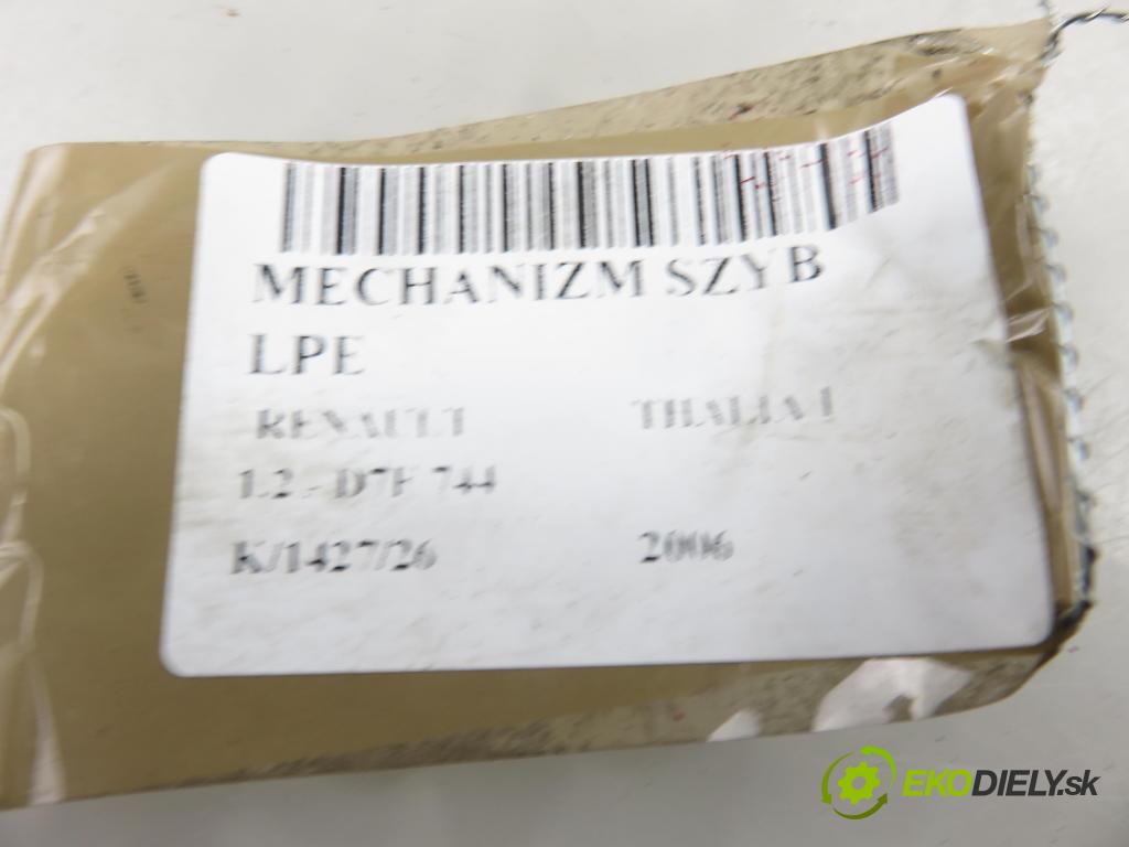 RENAULT THALIA I (LB0/1/2_) SEDAN 2006 43,00 1.2 - D7F 744 1149,00 Mechanizmus okien 106212XXX