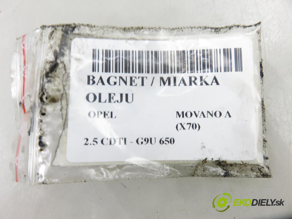 OPEL MOVANO Platforma / podwoyie (X70) KABINA/PLATFORMA 2007 0,00 2.5 CDTI - G9U 650 2464,00 Mierka / mierka oleja 8200457623 ; 8200457623A