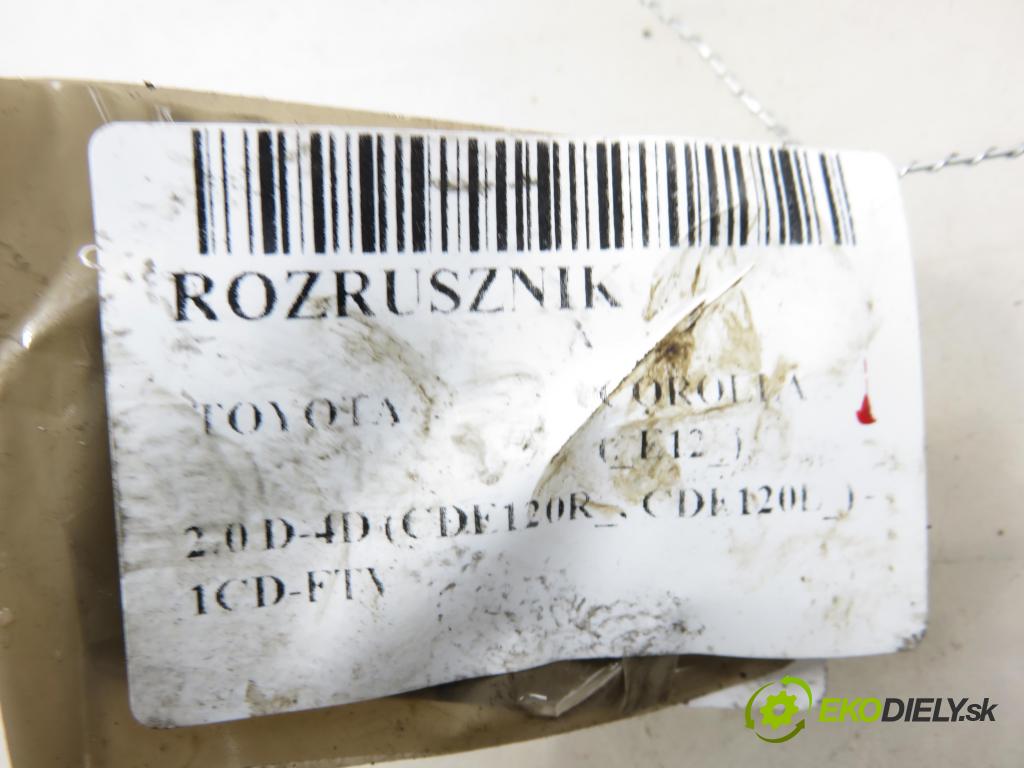 TOYOTA COROLLA (_E12_) HB 2003 66,00 2.0 D-4D (CDE120R_, CDE120L_) - 1CD-FTV 1995,00 Štartér 2810064430 ; 2280009221 (Štartér)