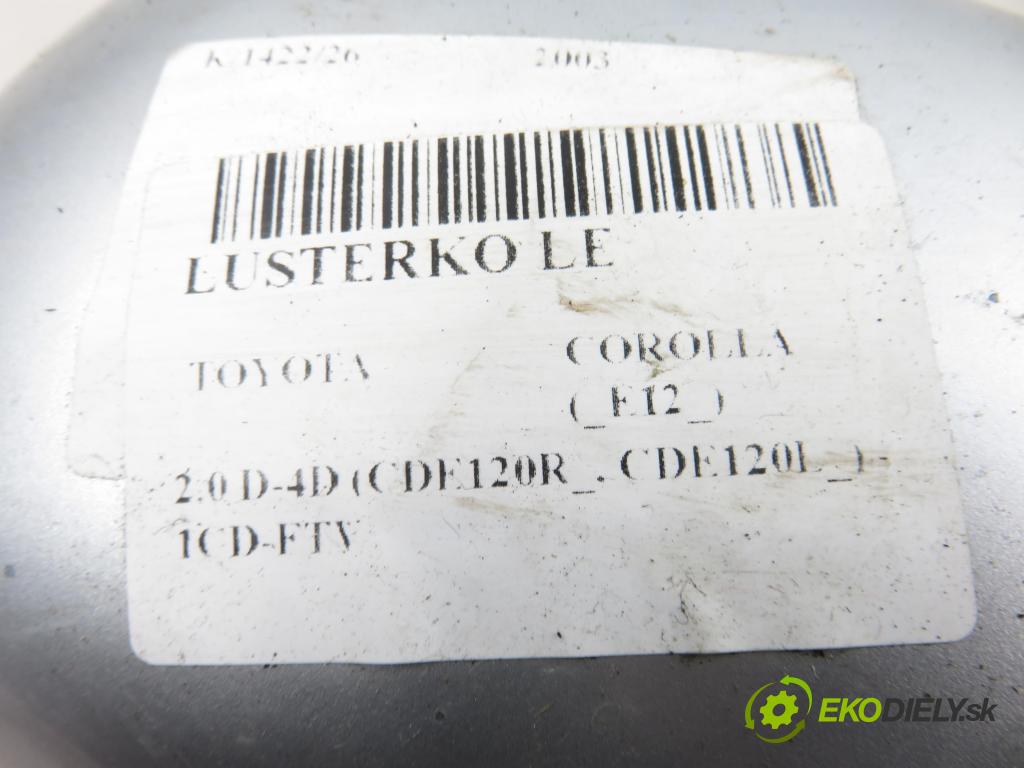 TOYOTA COROLLA (_E12_) HB 2003 66,00 2.0 D-4D (CDE120R_, CDE120L_) - 1CD-FTV 1995,00 zpětné zrcátko LE