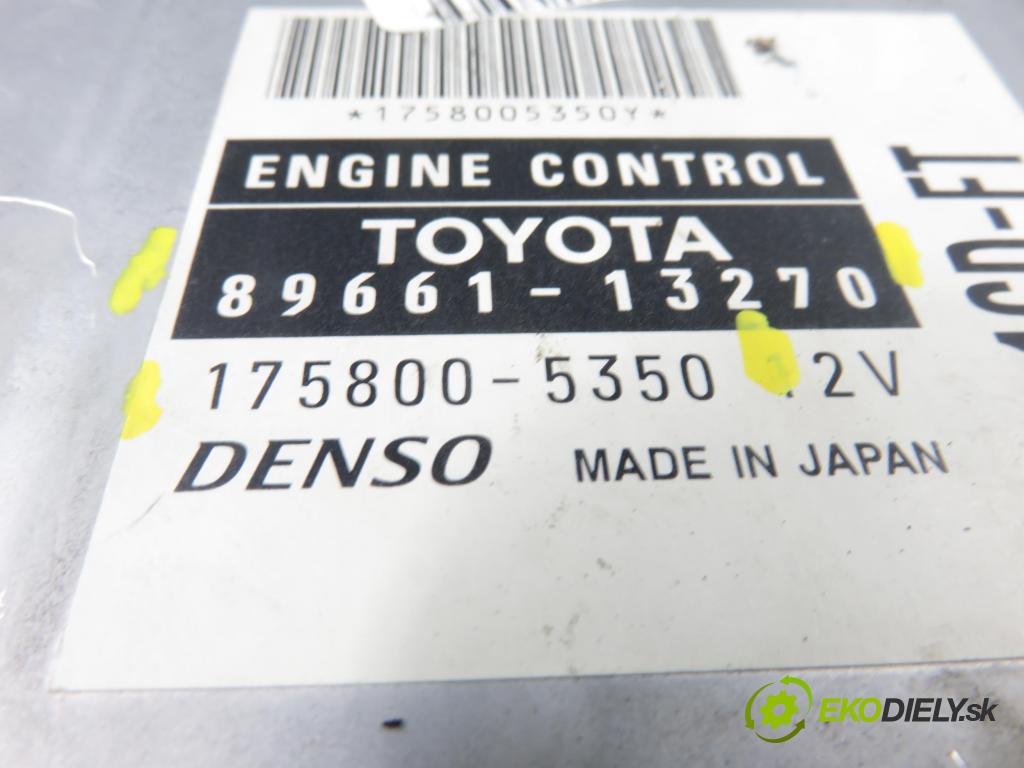 TOYOTA COROLLA (_E12_) HB 2003 66,00 2.0 D-4D 1995,00 Riadiaca jednotka Motor 8966113270 ; 1758005350