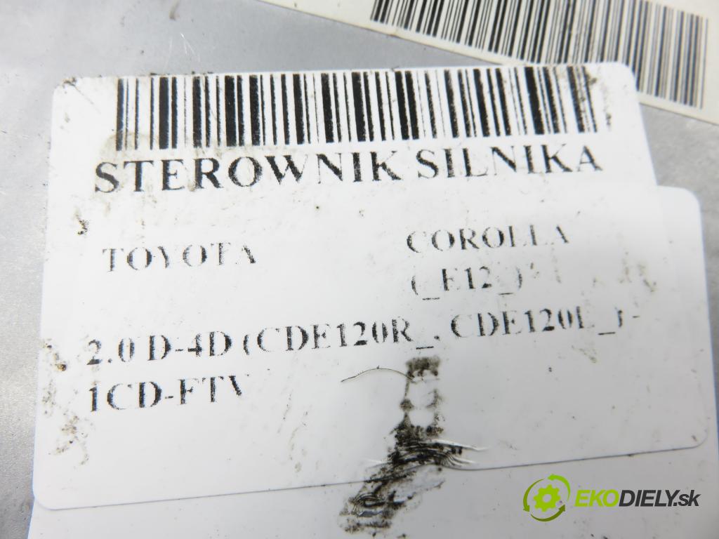 TOYOTA COROLLA (_E12_) HB 2003 66,00 2.0 D-4D 1995,00 Riadiaca jednotka Motor 8966113270 ; 1758005350