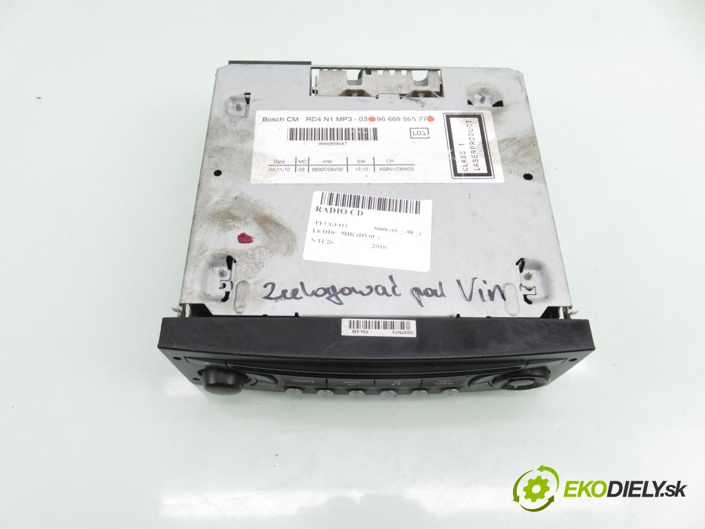 PEUGEOT 5008 (0U_, 0E_) VAN 2010 82,00 1.6 HDi - 9HR (DV6C) 1560,00 RADIO CD 9666959577