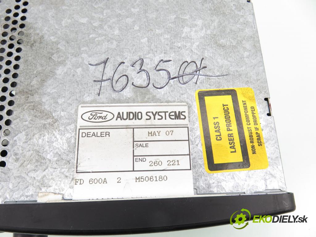 FORD MONDEO III Turnier (BWY) KOMBI 2002 81,00 1.8 16V - CGBA 1798,00 RADIO CD YS4F18C815AA