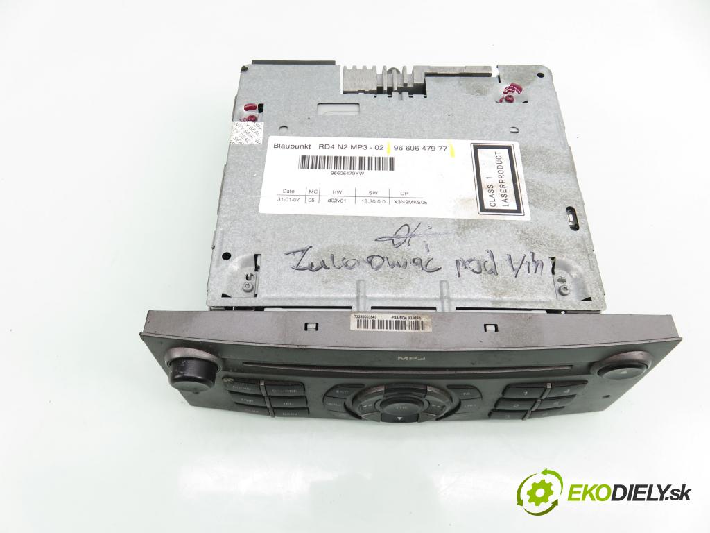 CITROEN C5 II (RC_) LIFTBACK 2007 100,00 2.0 HDi (RCRHRH) - RHR (DW10BTED4) 1997,00 RADIO CD 9660647977