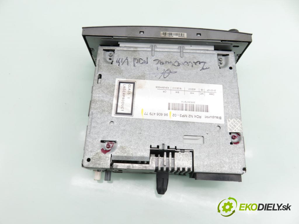 CITROEN C5 II (RC_) LIFTBACK 2007 100,00 2.0 HDi (RCRHRH) - RHR (DW10BTED4) 1997,00 RADIO CD 9660647977