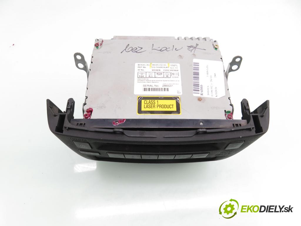 TOYOTA YARIS (_P1_) HB 2005 64,00 1.3 (SCP12_) - 2SZ-FE 1298,00 RADIO CD 861200D140