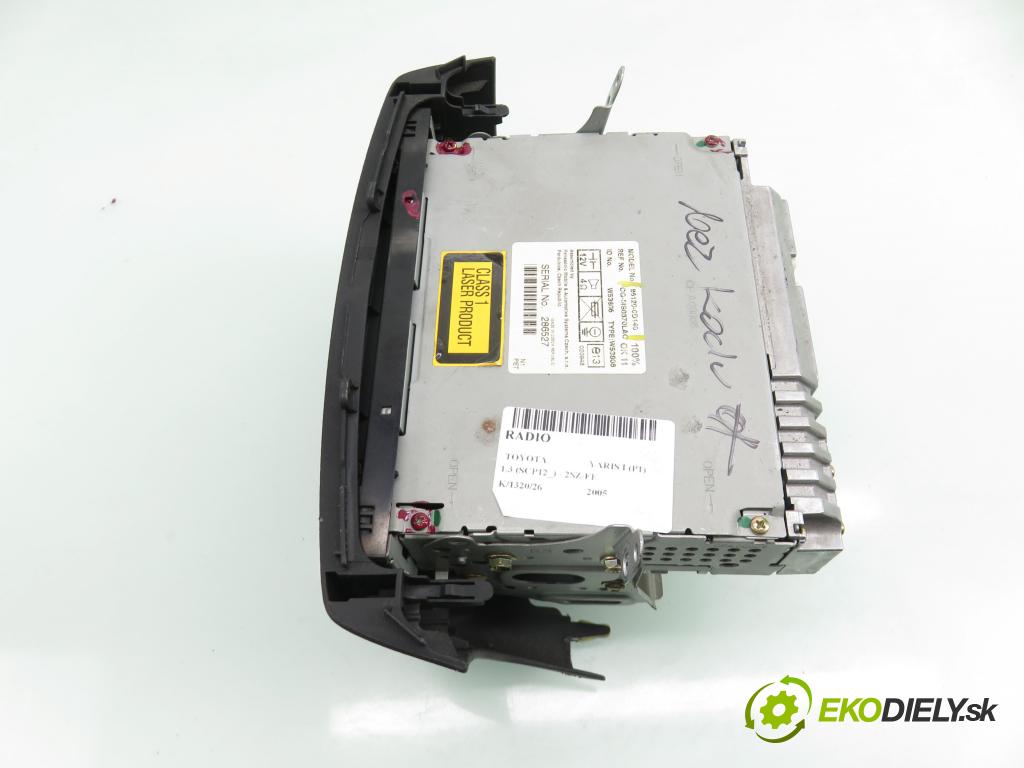 TOYOTA YARIS (_P1_) HB 2005 64,00 1.3 (SCP12_) - 2SZ-FE 1298,00 RADIO CD 861200D140