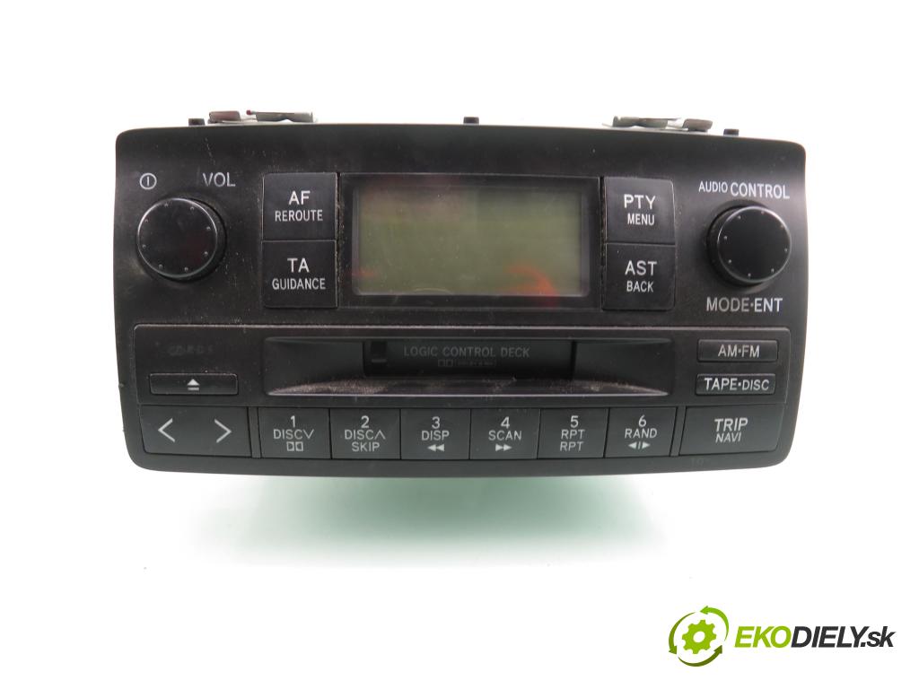 TOYOTA COROLLA (_E12_) HB 2003 71,00 1.4 VVT-i (ZZE120_) - 4ZZ-FE 1398,00 RADIO Modul 8612002250