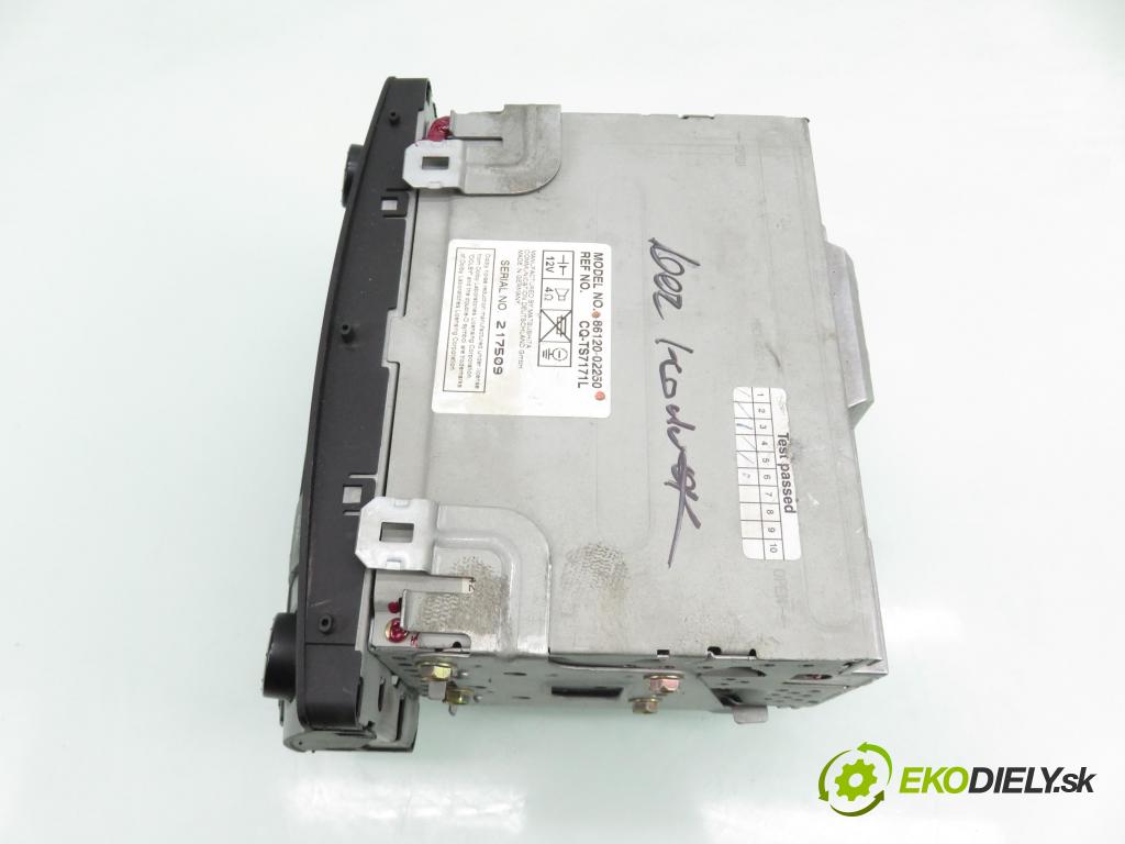 TOYOTA COROLLA (_E12_) HB 2003 71,00 1.4 VVT-i (ZZE120_) - 4ZZ-FE 1398,00 RADIO Modul 8612002250
