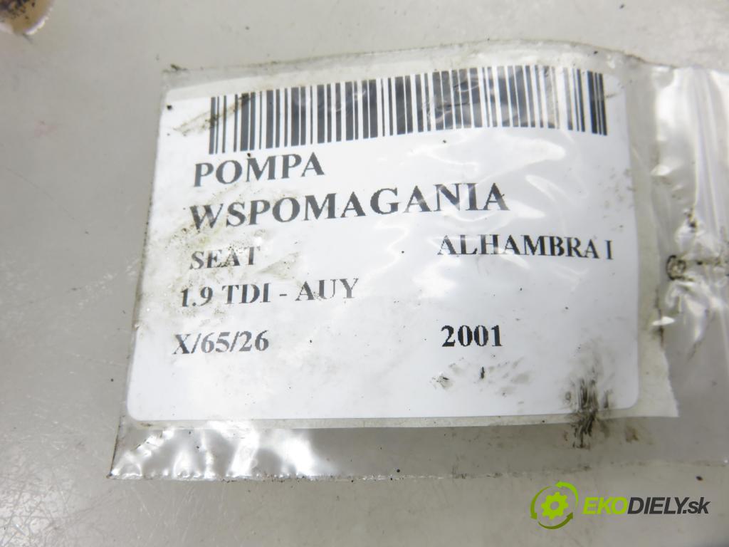 SEAT ALHAMBRA (7V8, 7V9) MINIVAN 2001 85,00 1.9 TDI - AUY 1896,00 Pumpa servočerpadlo 98VW3A674AA (Servočerpadlo)