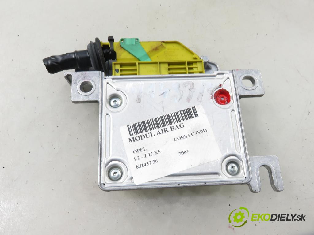 OPEL CORSA C (X01) HB 2003 55,00 1.2 16V 75 - Z 12 XE 1199,00 MODUL air BAG 24439953LB