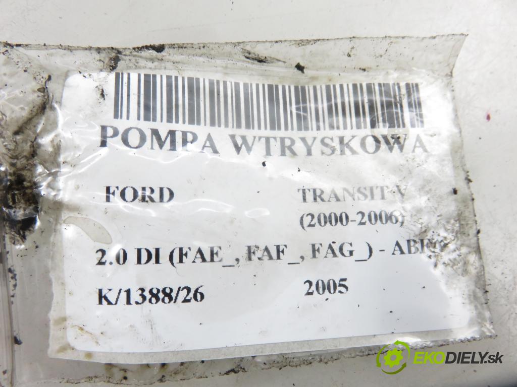 FORD TRANSIT Furgon (FA_ _) FURGON 2005 74,00 2.0 DI (FAE_, FAF_, FAG_) - ABFA 1998,00 Pumpa vstrekovacia 0470004004 ; YC1Q9A543EF (Vstrekovacie čerpadlo)