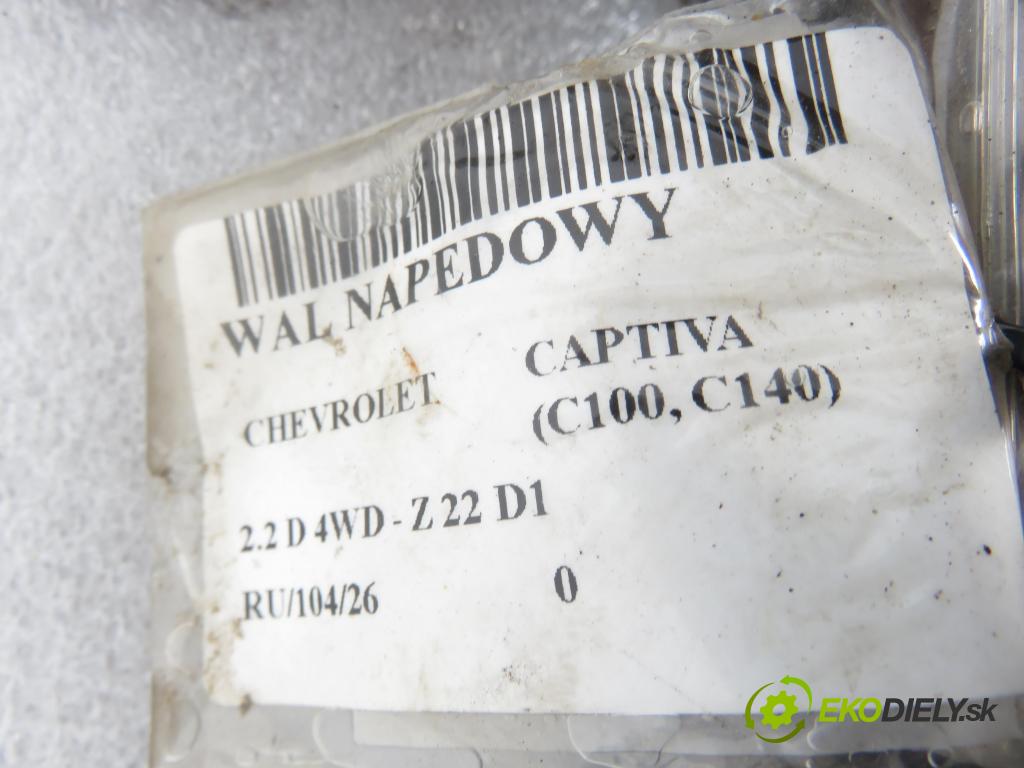 CHEVROLET CAPTIVA (C100, C140) SUV 2011 135,00 2.2 D 4WD - Z 22 D1 2231,00 WAL ŘÍZENÍ 20781756