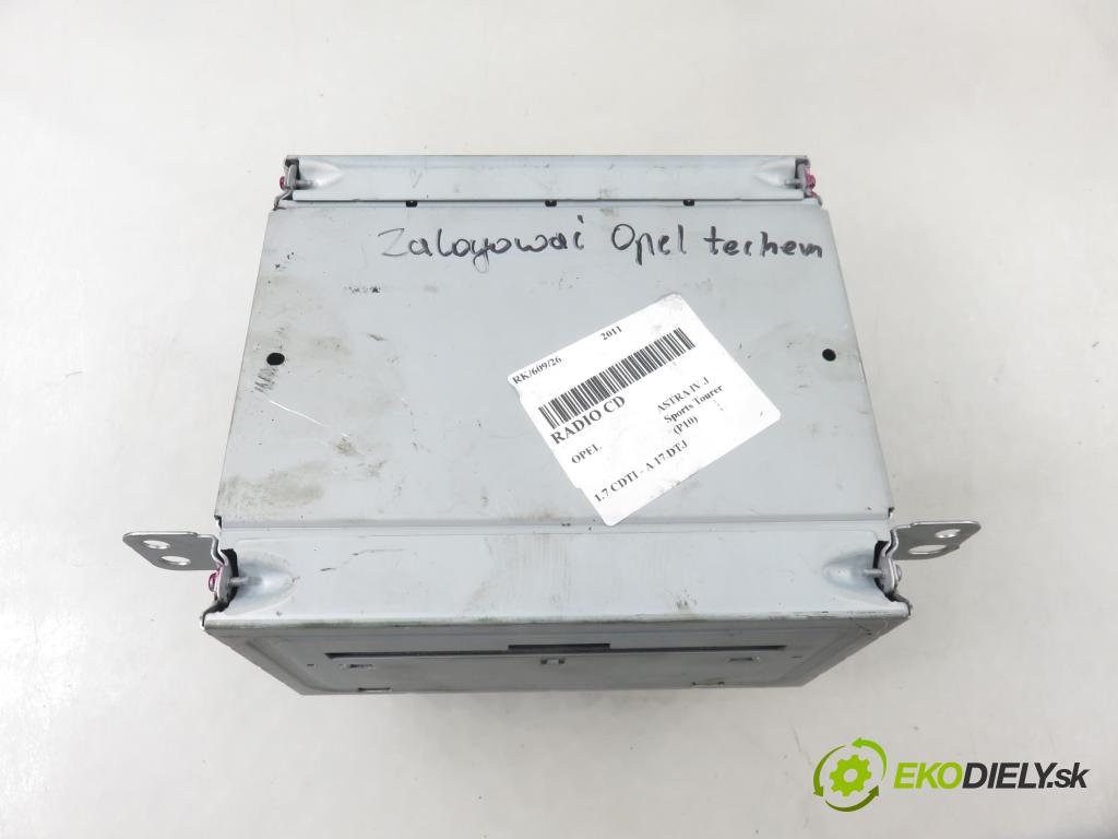 OPEL ASTRA J Sports Tourer (P10) KOMBI 2011 81,00 1.7 CDTI - A 17 DTJ 1686,00 RADIO CD 7612034260 ; 22790015