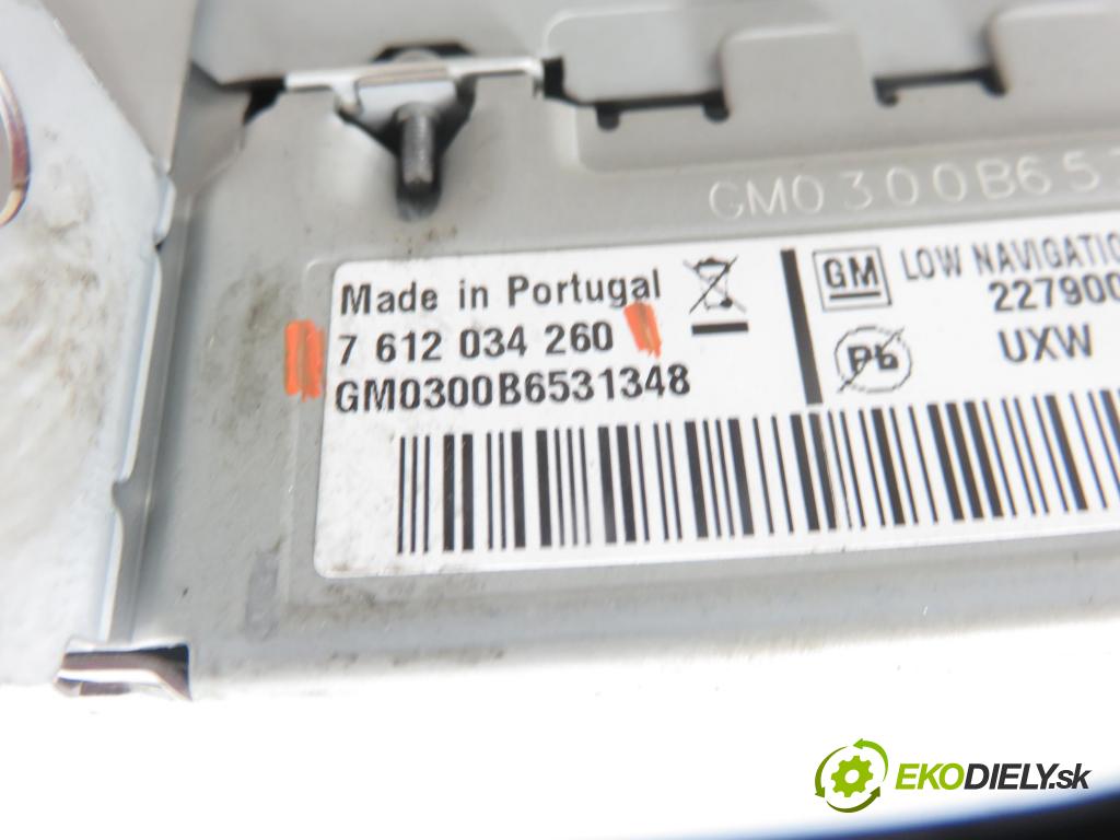 OPEL ASTRA J Sports Tourer (P10) KOMBI 2011 81,00 1.7 CDTI - A 17 DTJ 1686,00 RADIO CD 7612034260 ; 22790015