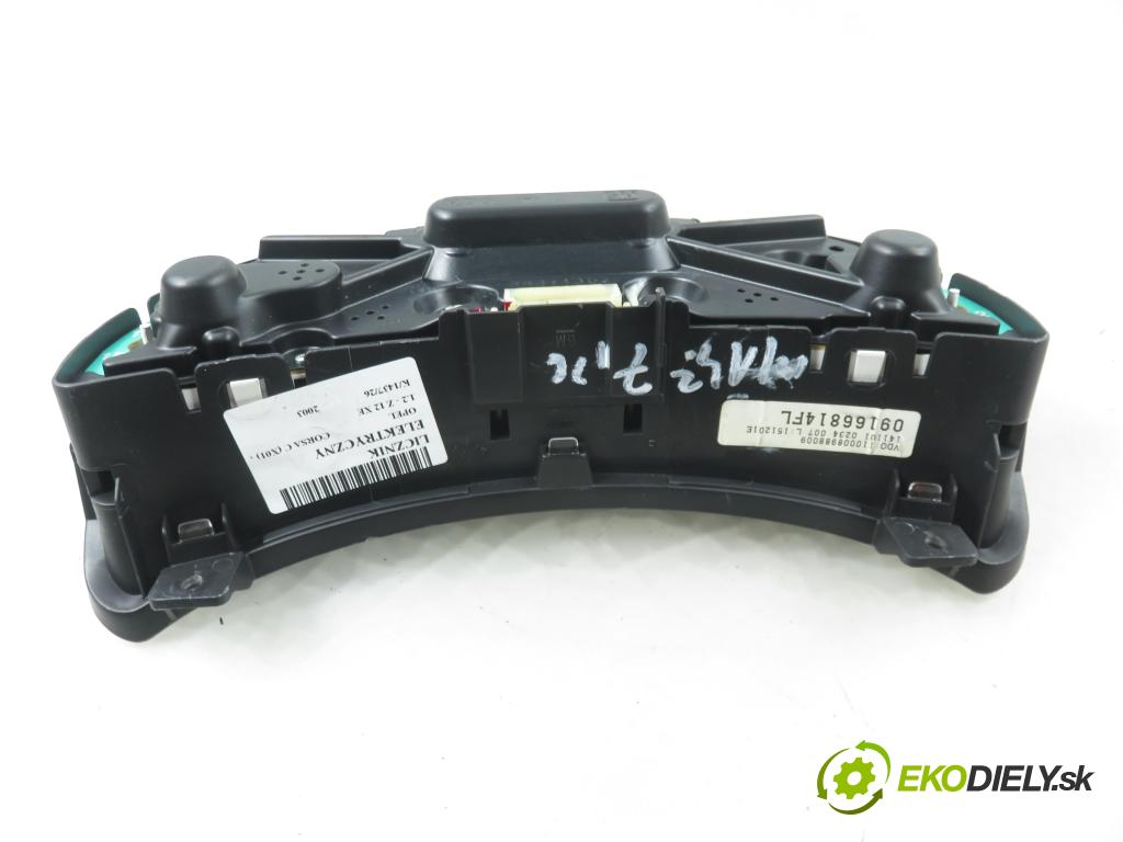 OPEL CORSA C (X01) HB 2003 55,00 1.2 16V 75 - Z 12 XE 1199,00 Prístrojovka elektrický 09166814FL