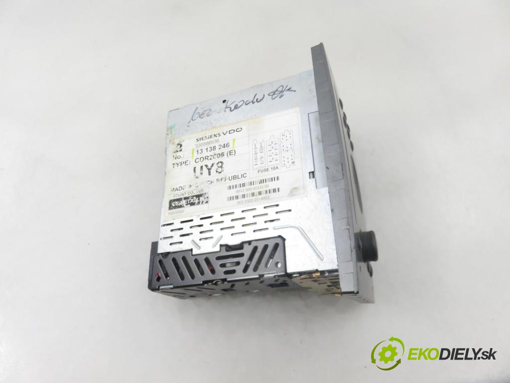 OPEL VECTRA C (Z02) SEDAN 2003 90,00 1.8 16V - Z 18 XE 1796,00 RADIO CD 13138246