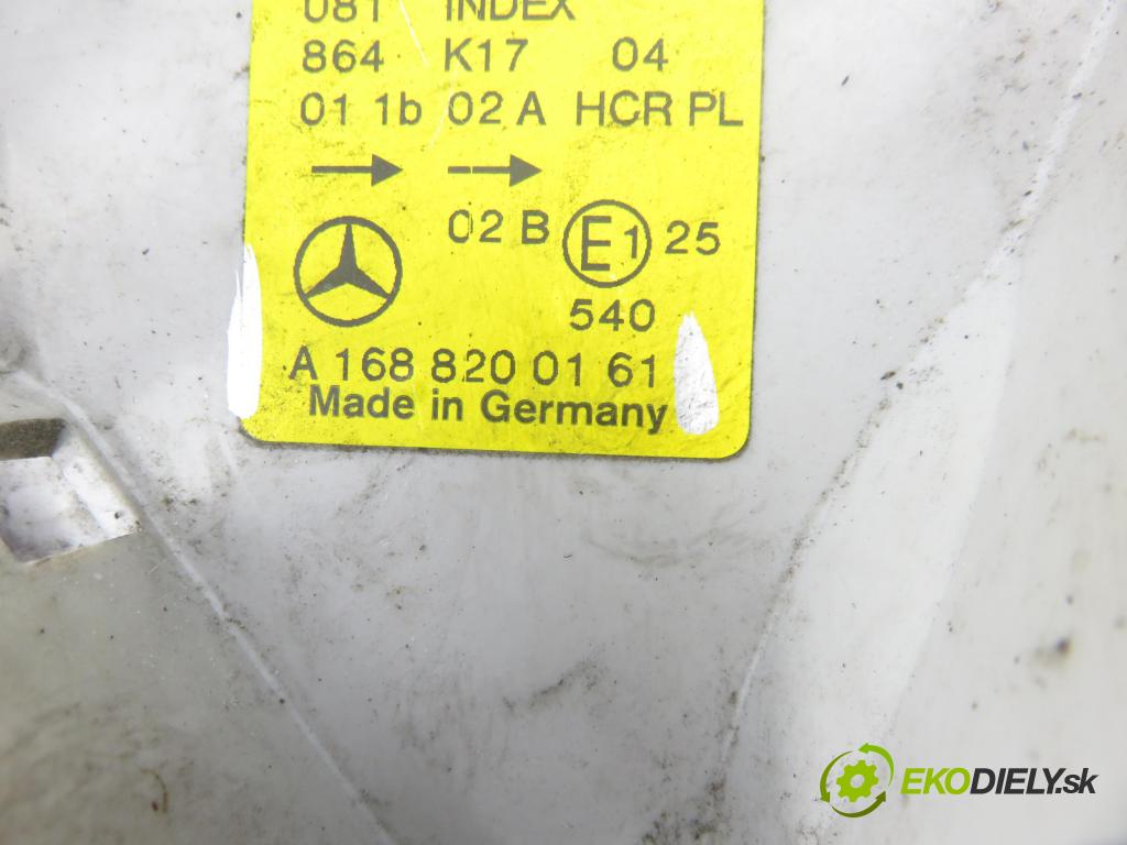 MERCEDES-BENZ KLASA A (W168) HB 1996 75,00 1.6 102 A 160  M 166.960 1598,00 Svetlo LP 1688200161 ; 0301152201