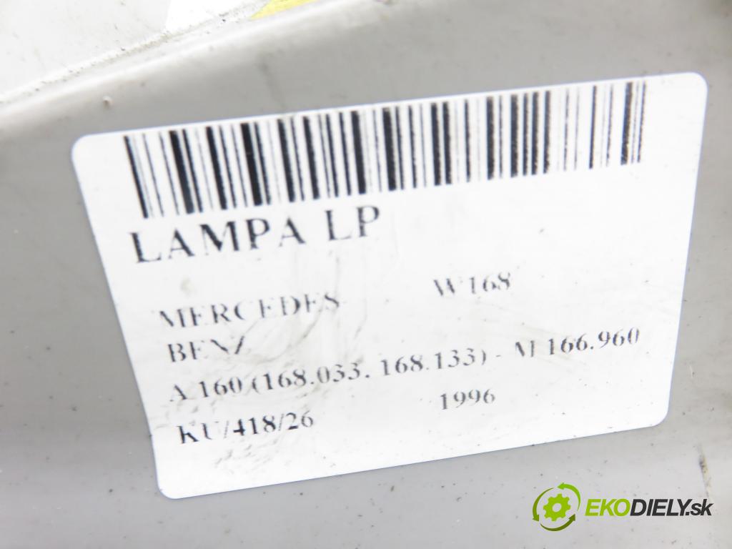 MERCEDES-BENZ KLASA A (W168) HB 1996 75,00 1.6 102 A 160  M 166.960 1598,00 Svetlo LP 1688200161 ; 0301152201