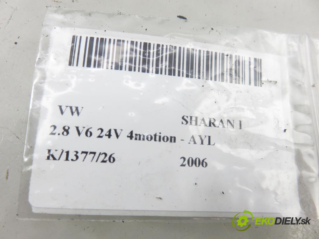 VW SHARAN (7M8, 7M9, 7M6) MINIVAN 2006 150,00 2.8 V6 24V 4motion - AYL 2792,00 Mriežky nárazníka P 7M3853684C