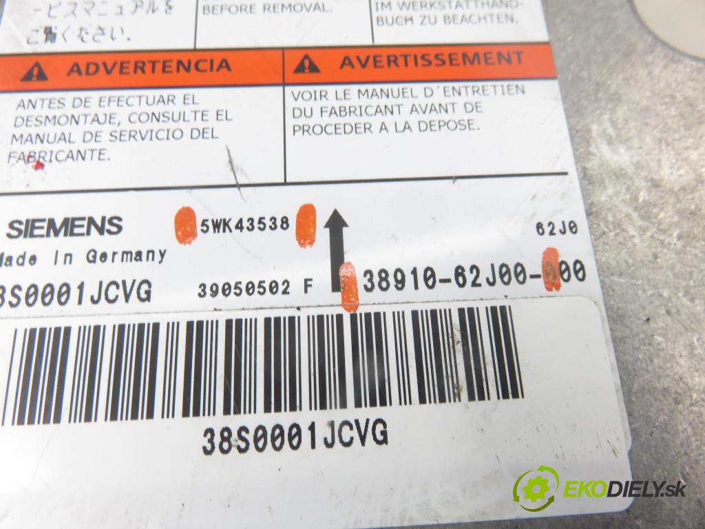 SUZUKI SWIFT III (MZ, EZ) HB 2005 68,00 1.3 4x4 (RS 413) - M13A 1328,00 MODUL air BAG 5WK43538 ; 3891062J00