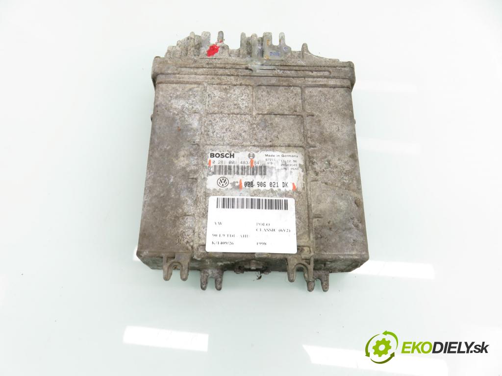 VW POLO CLASSIC (6V2) HB 1998 66,00 90 1.9 TDI - AHU 1896,00 Riadiaca jednotka Motor 028906021DK ; 0281001483