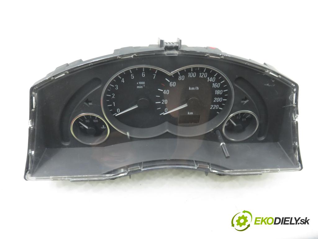 OPEL MERIVA A nadwozie wielkoprzestrzenne (MPV) (X03) HB 2003 74,00 1.6 16V - Z 16 XE 1598,00 Prístrojovka elektrický 13146880BB
