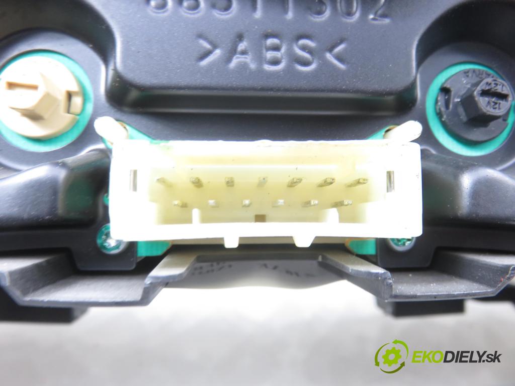 OPEL MERIVA A nadwozie wielkoprzestrzenne (MPV) (X03) HB 2003 74,00 1.6 16V - Z 16 XE 1598,00 Prístrojovka elektrický 13146880BB