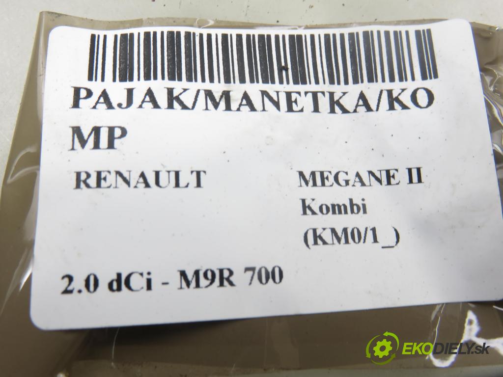 RENAULT MEGANE II Kombi (KM0/1_) KOMBI 2006 110,00 2.0 dCi - M9R 700 1995,00 páčka/prepínač 8200213761