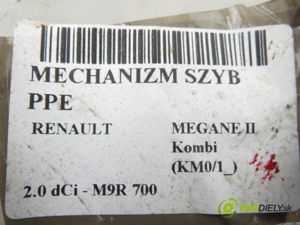 RENAULT MEGANE II Kombi (KM0/1_) KOMBI 2006 110,00 2.0 dCi - M9R 700 1995,00 Mechanizmus okien 12800472