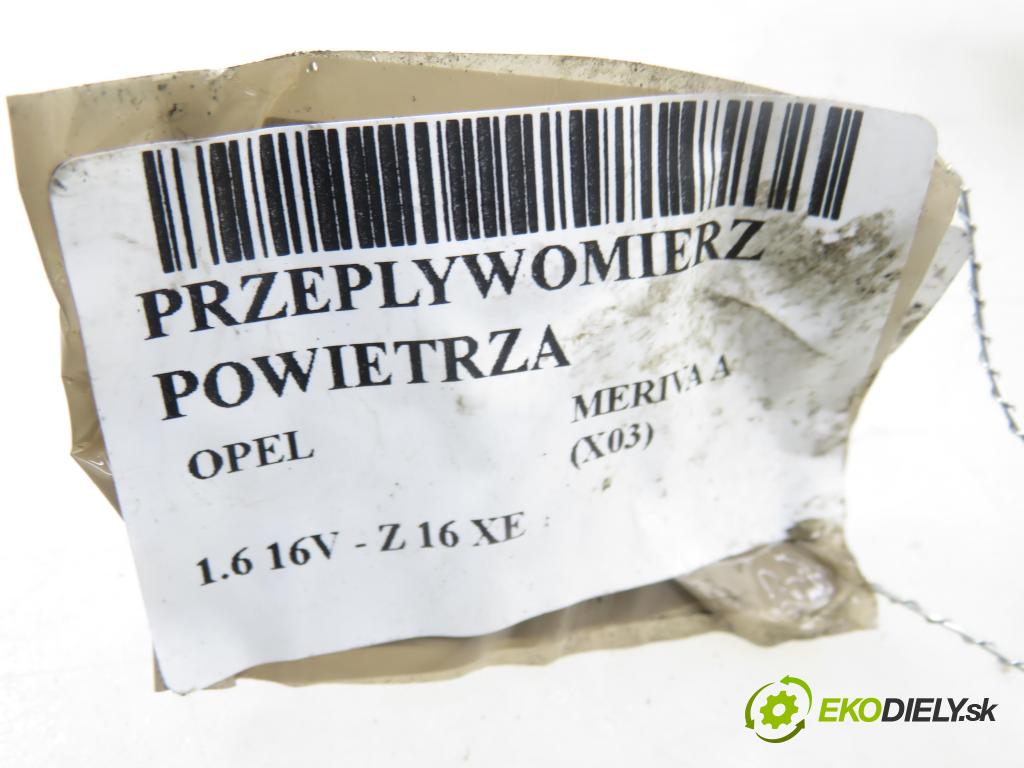 OPEL MERIVA A nadwozie wielkoprzestrzenne (MPV) (X03) HB 2003 74,00 1.6 16V - Z 16 XE 1598,00 váha vzduchu vzduchu 90470089