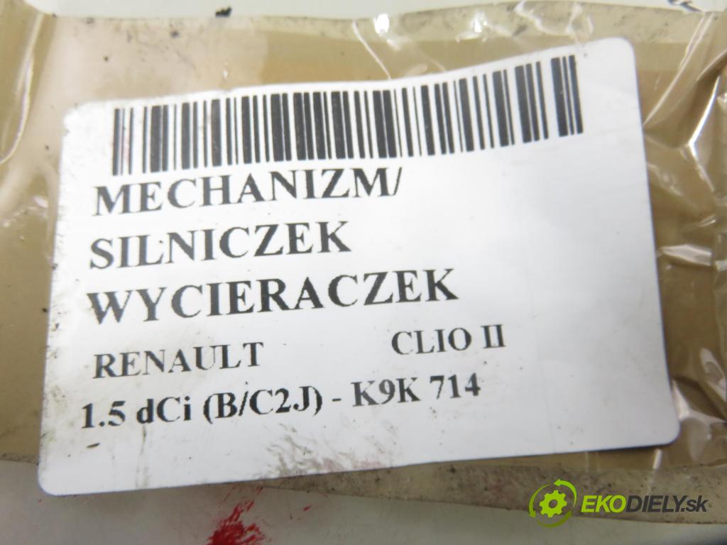 RENAULT CLIO II (BB_, CB_) HB 2003 50,00 1.5 dCi 68 - K9K 714 1461,00 Motorček stieračov 8200258327 ; 3397020622