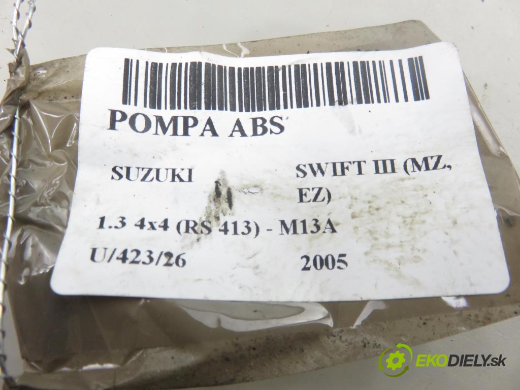 SUZUKI SWIFT III (MZ, EZ) HB 2005 68,00 1.3 4x4 (RS 413) - M13A 1328,00 pumpa ABS 06210905673 ; 06210203874 (Pumpa ABS)