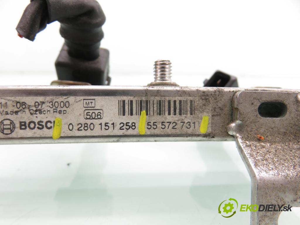 CHEVROLET AVEO liftback (T300) HB 2012 63,00 1.2 LPG - A 12 XER 1229,00 Lišta vstrekovacia 55572731 ; 0280158181 ; 0280151258 (Vstrekovacia lišta)