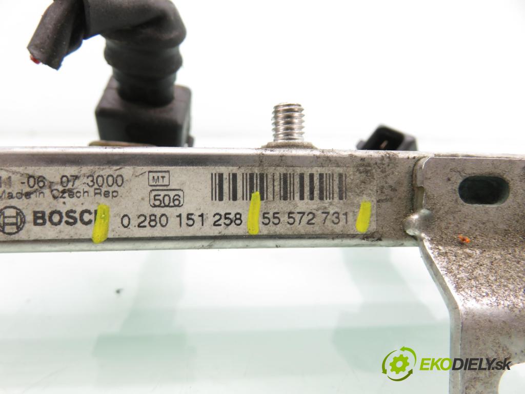 CHEVROLET AVEO liftback (T300) HB 2012 63,00 1.2 LPG - A 12 XER 1229,00 Lišta vstrekovacia 55572731 ; 0280158181 ; 0280151258 (Vstrekovacia lišta)