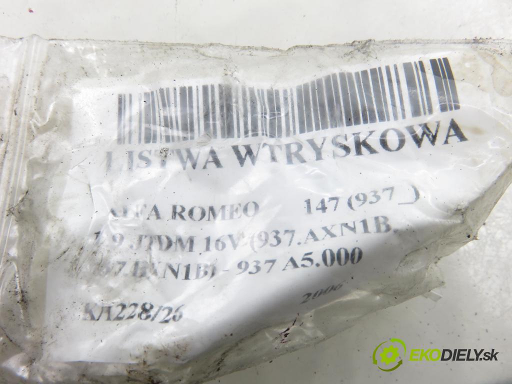 ALFA ROMEO 147 (937_) HB 2006 110,00 1.9 JTDM 16V (937.AXN1B, 937.BXN1B) - 937 A5.000 1910,00 lišta vstřikovací 55197372 ; 0445214058 ; 0281002706 (Vstřikovací lišta)